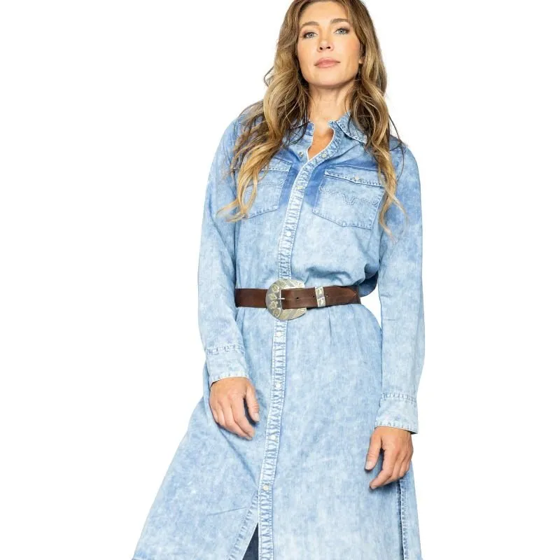 Kimes Ranch Sundowner Dress Light Denim