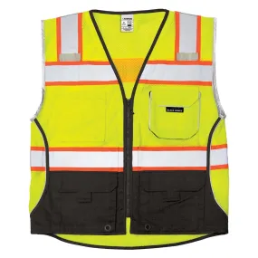 Kishigo Black Series Black Bottom Safety Vest