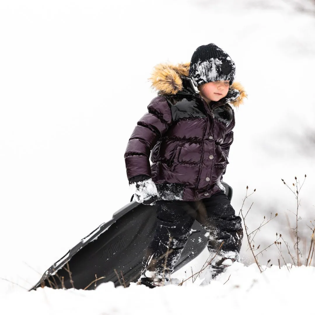 Kyla Puffer Coat | Burgundy/Black