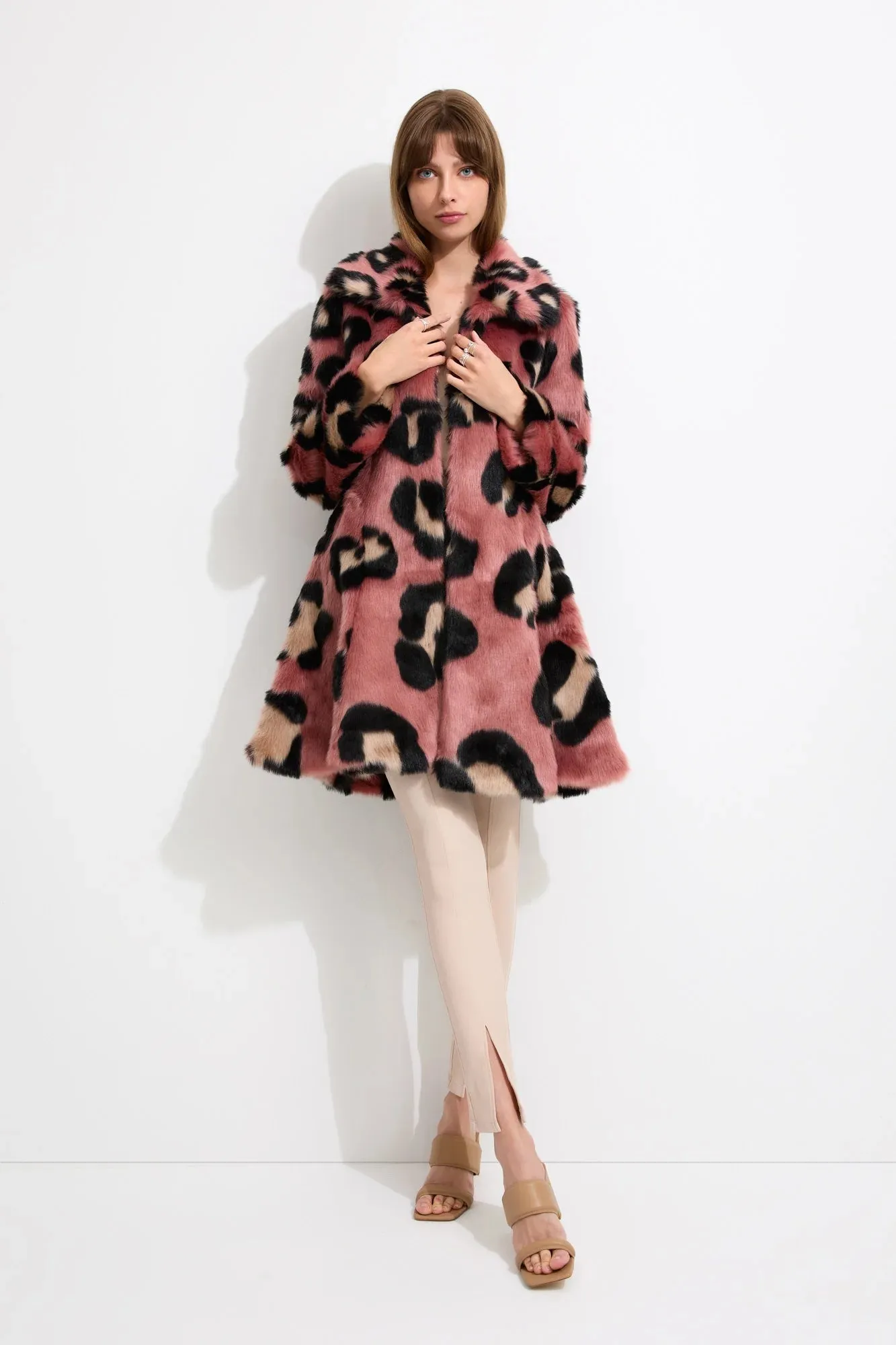 La Farfalla Coat | Rose Leopard