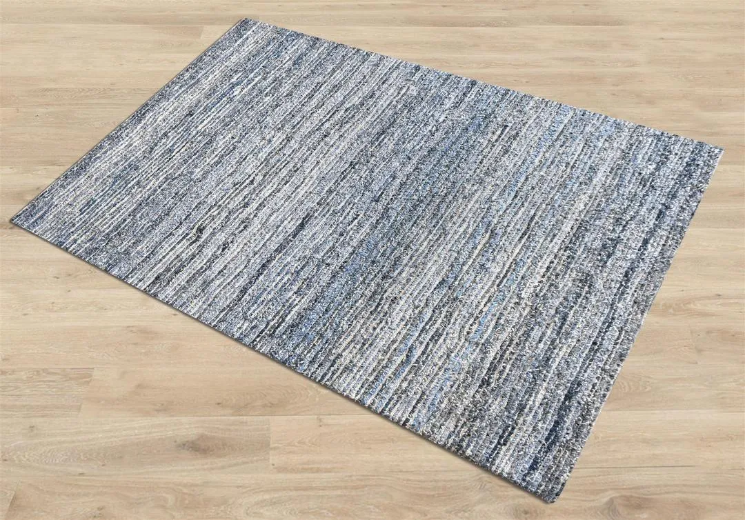 Leopold Recycled Denim & Wool Rug