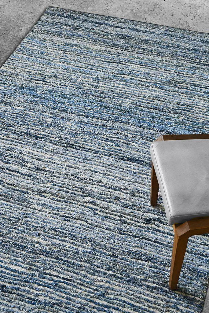 Leopold Recycled Denim & Wool Rug