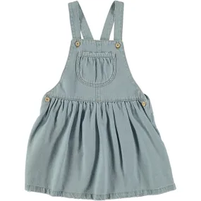 Light Wash Denim Dress with Straps