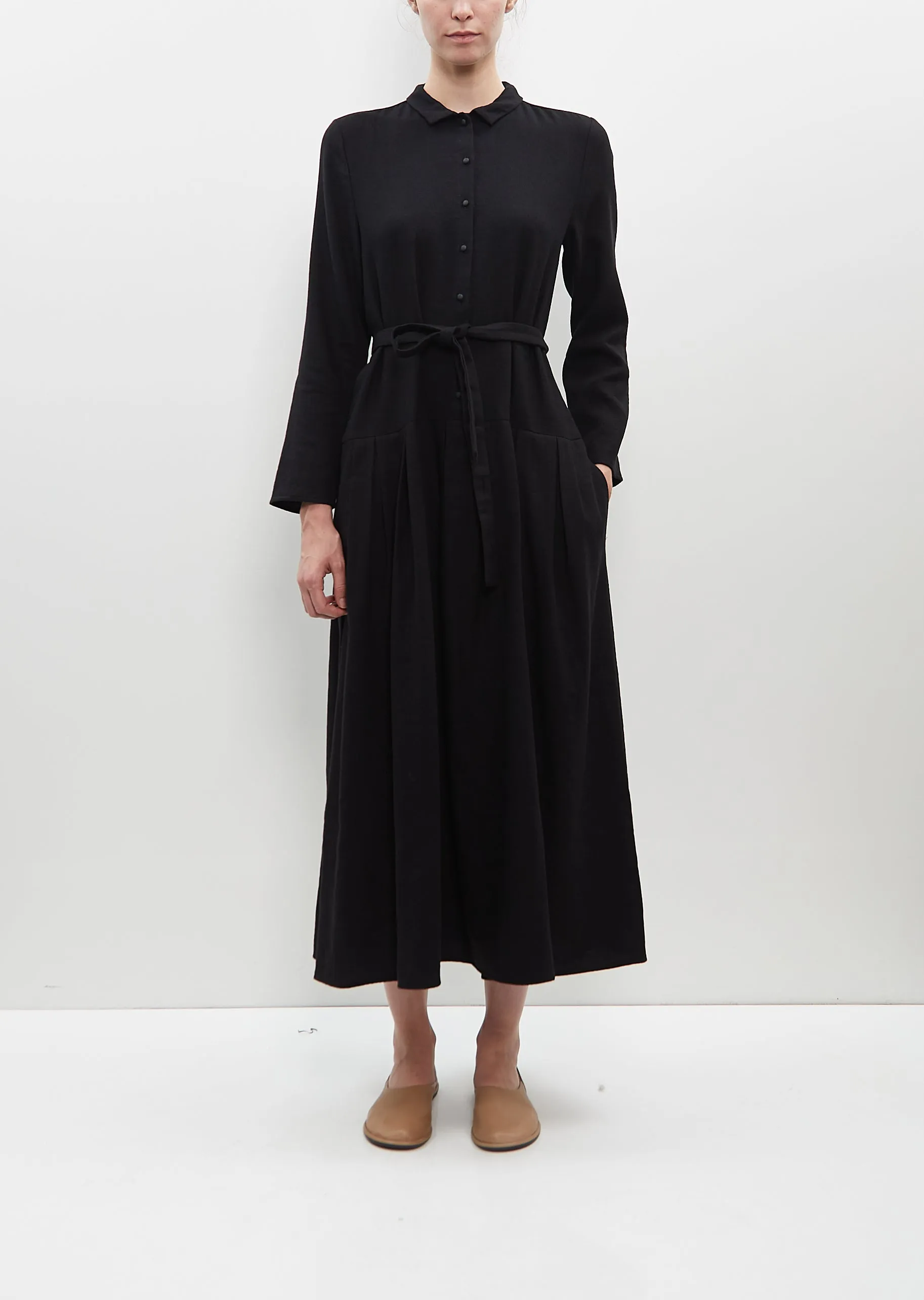 Linen and Cashmere Wool Dress