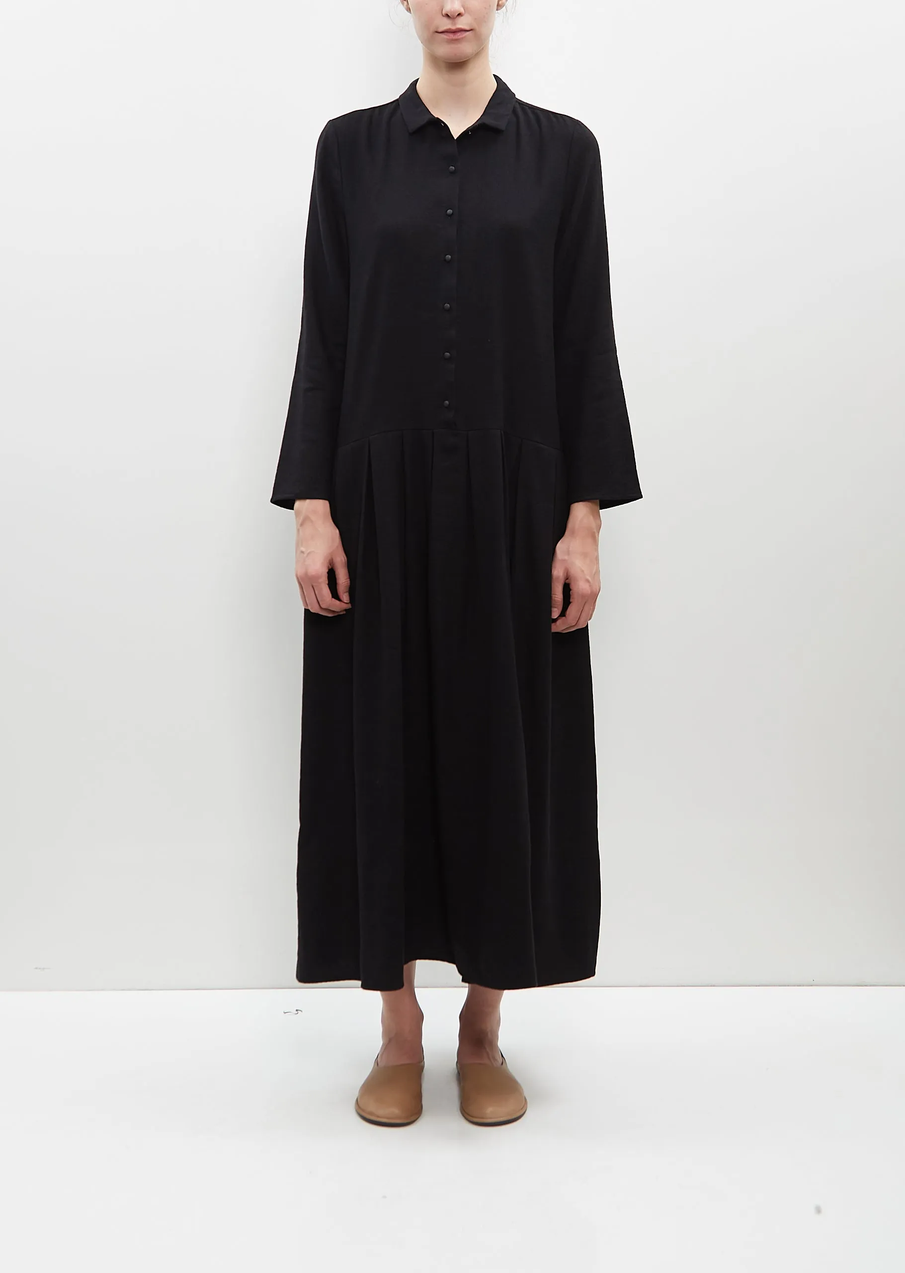 Linen and Cashmere Wool Dress