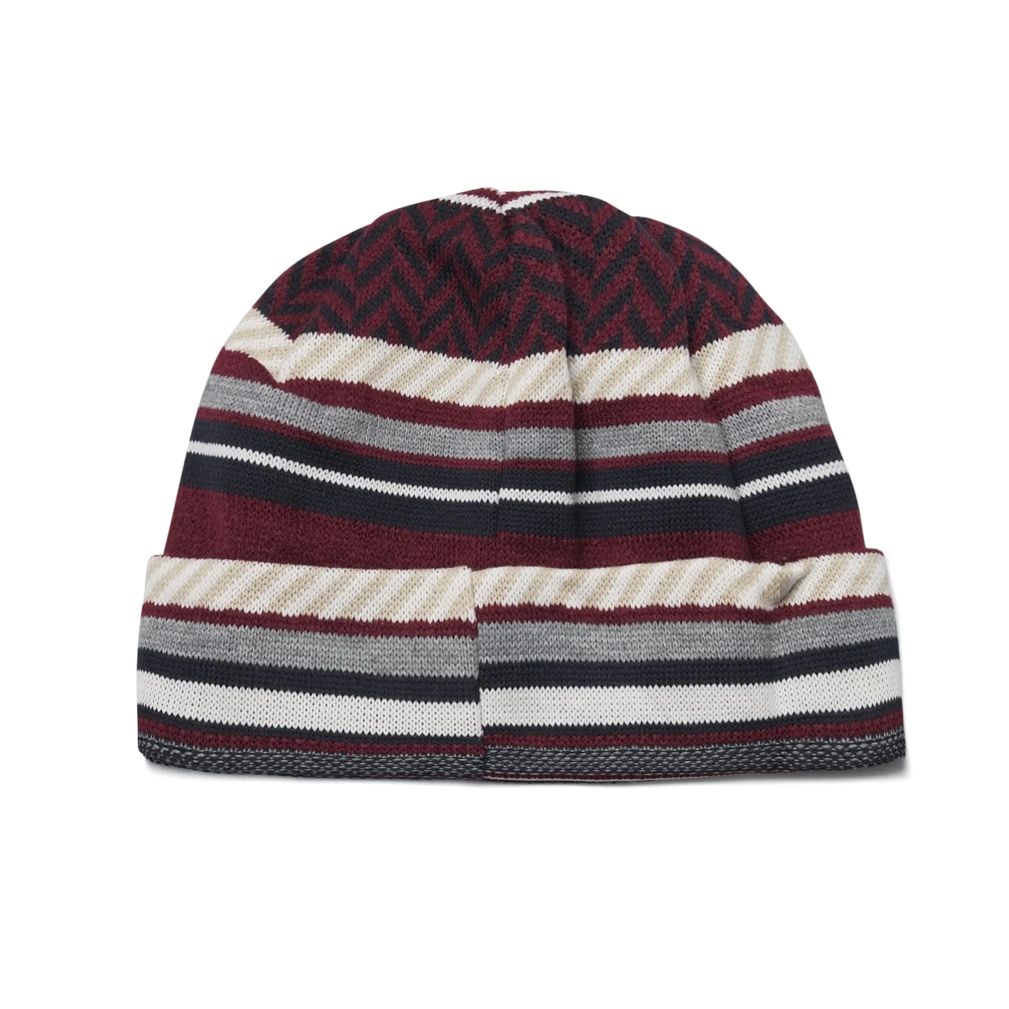 LOGO KNIT BEANIE ETHNIC BURGUNDY