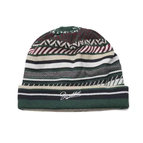 LOGO KNIT BEANIE ETHNIC NAVY