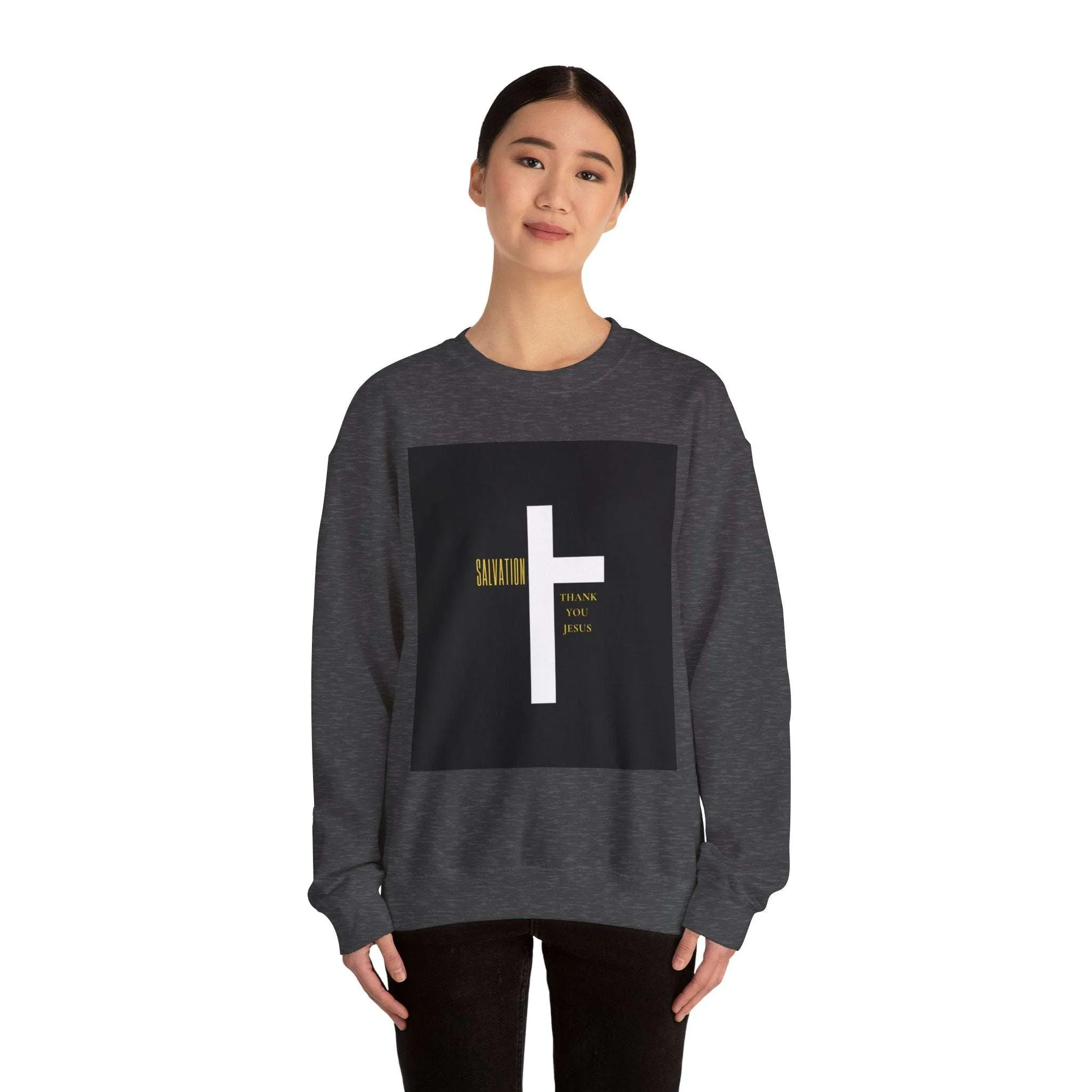 Long Sleeve Salvation Thank You Jesus Sweatshirt