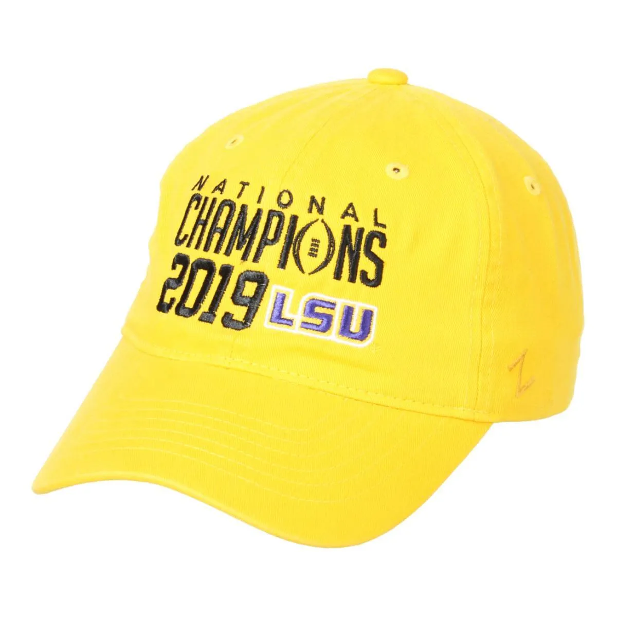 LSU Tigers 2019-2020 CFP National Champions Gold Adjustable Slouch Hat Cap