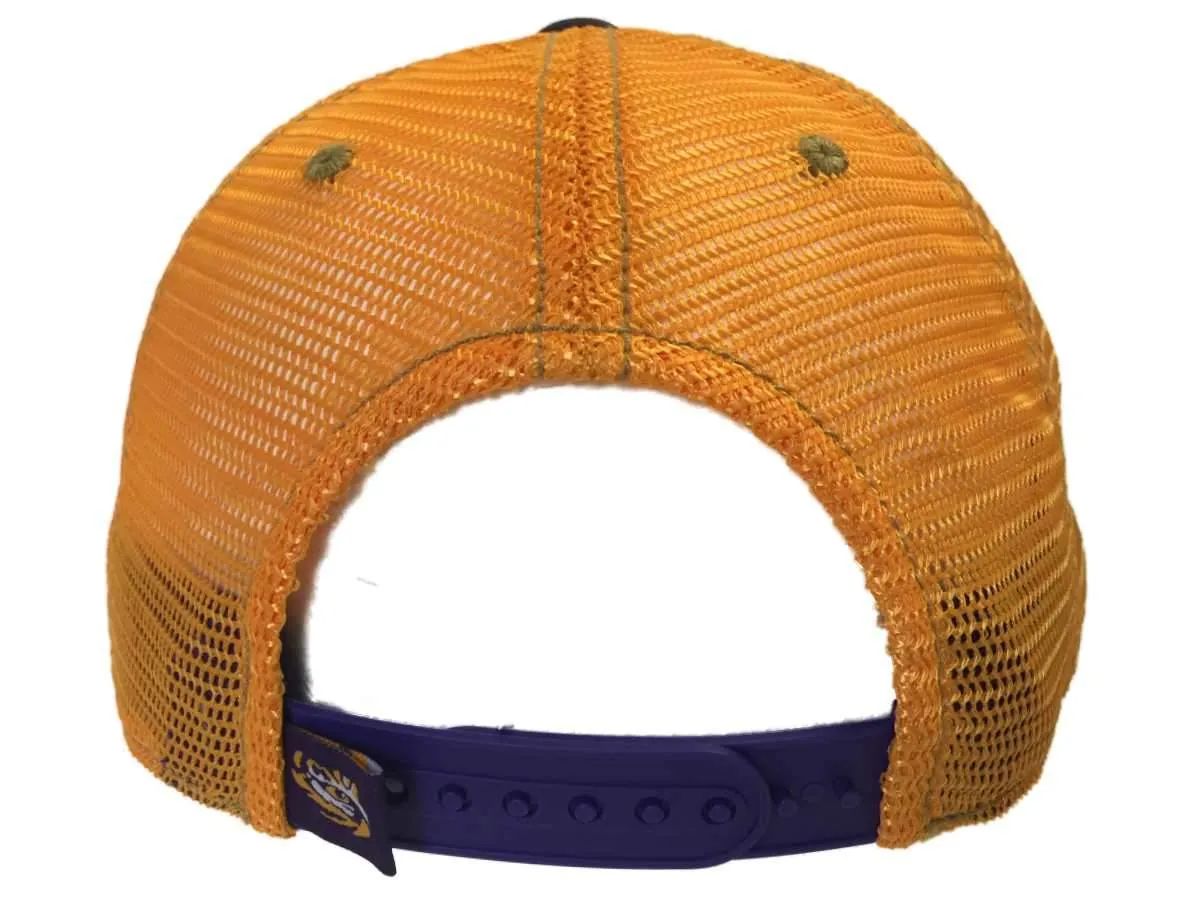 LSU Tigers TOW Purple Gold Past Mesh Adjustable Snapback Slouch Hat Cap