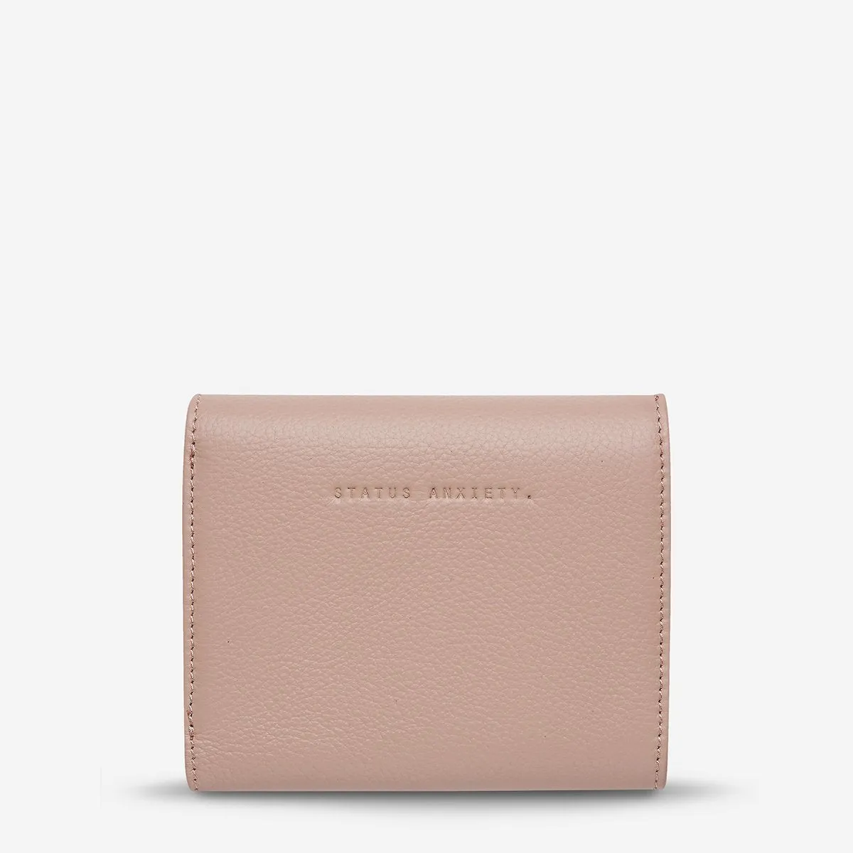 Lucky Sometimes Leather Wallet in Dusty Pink