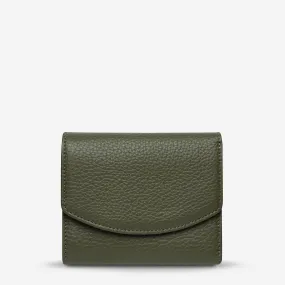 Lucky Sometimes Leather Wallet in Khaki