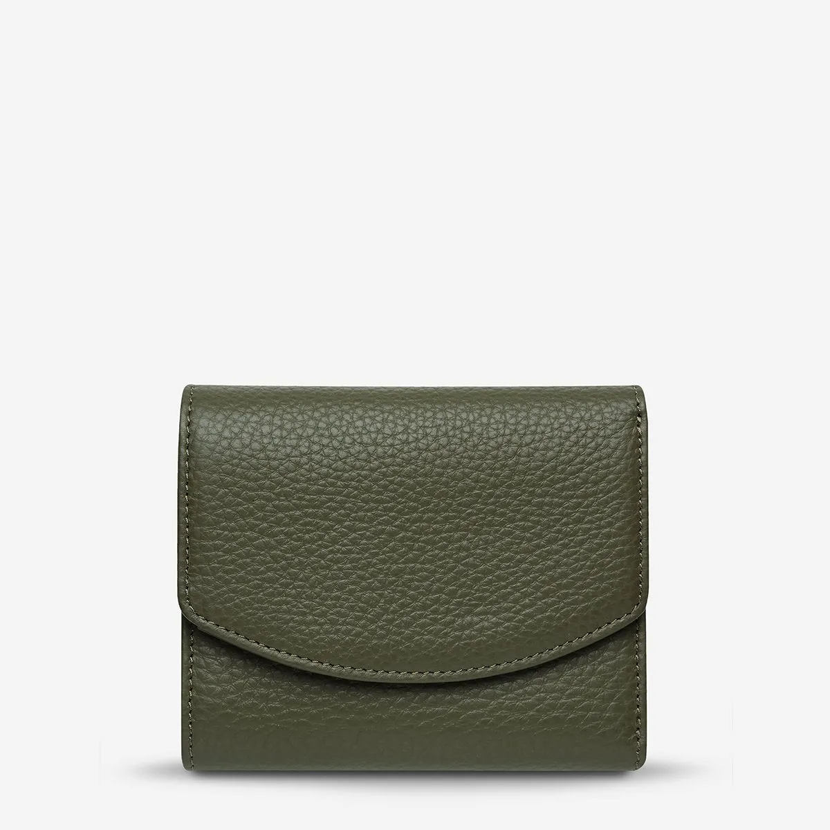 Lucky Sometimes Leather Wallet in Khaki