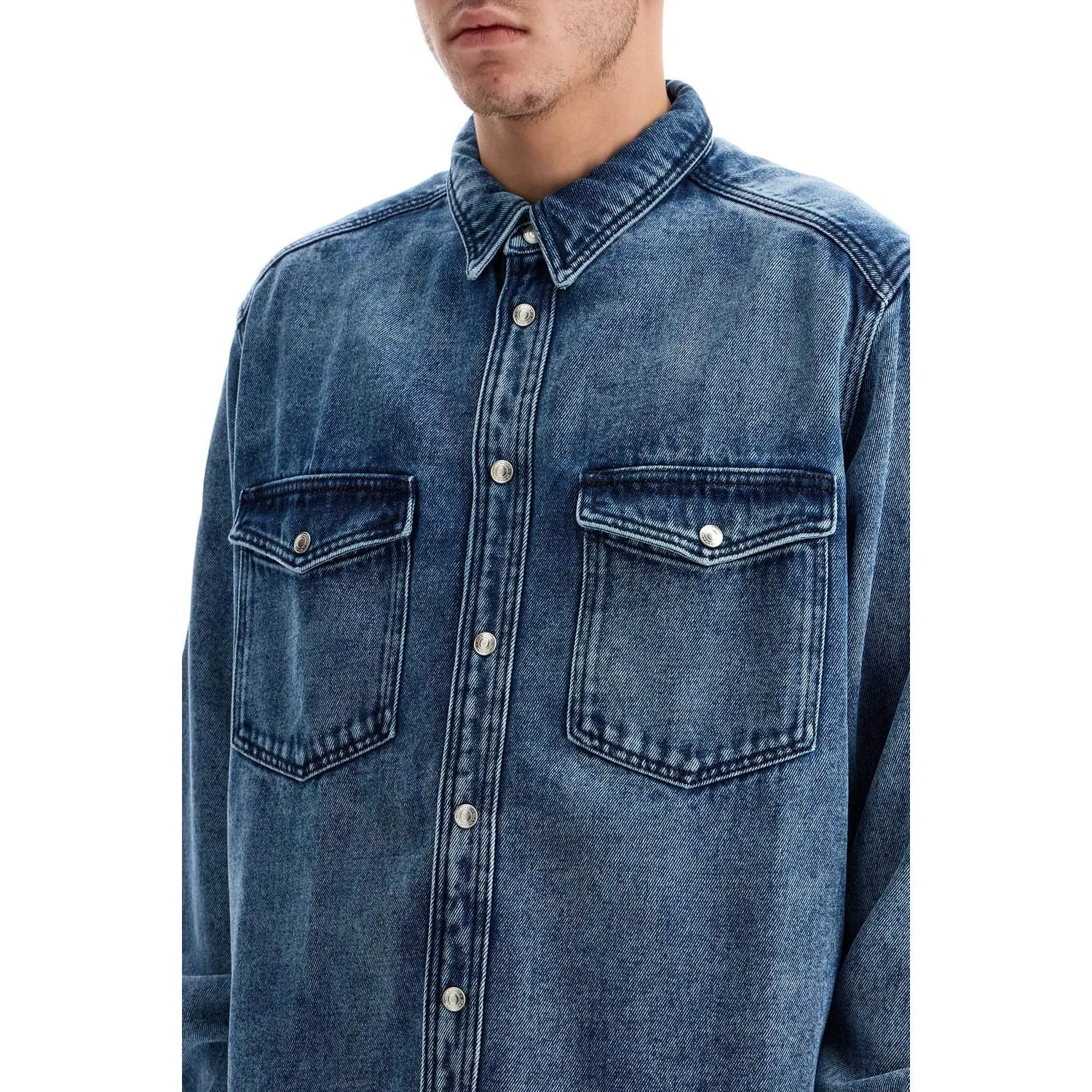 Marant tailly denim overshirt