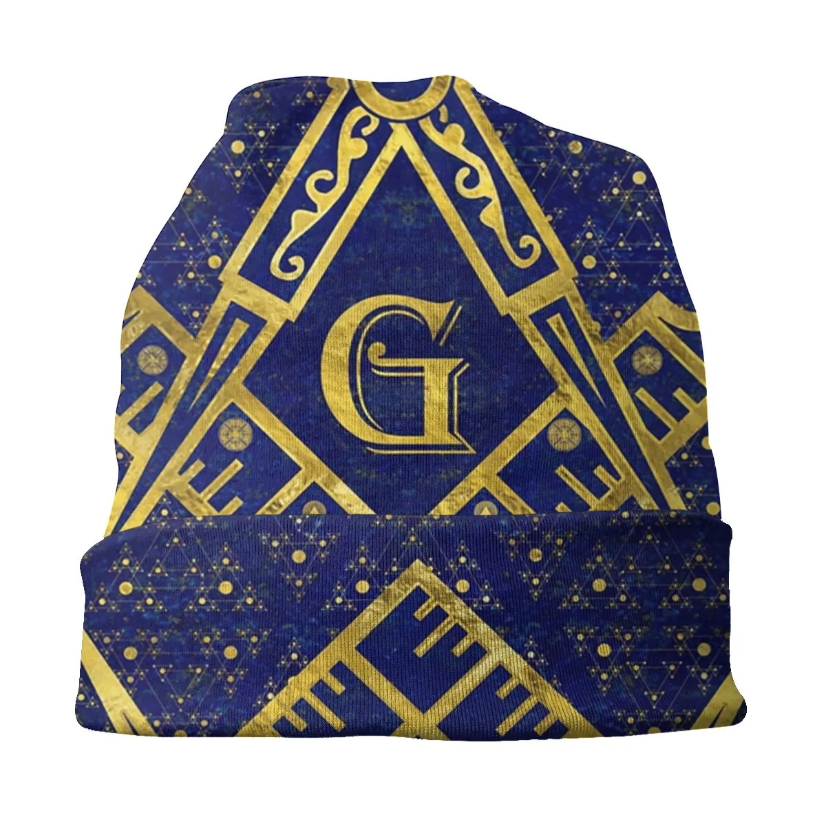 Master Mason Blue Lodge Beanie - Blue & Gold