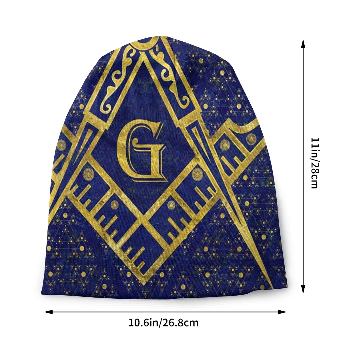 Master Mason Blue Lodge Beanie - Blue & Gold