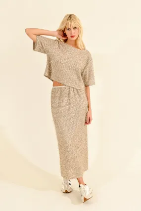 MBN Sequin Maxi Skirt