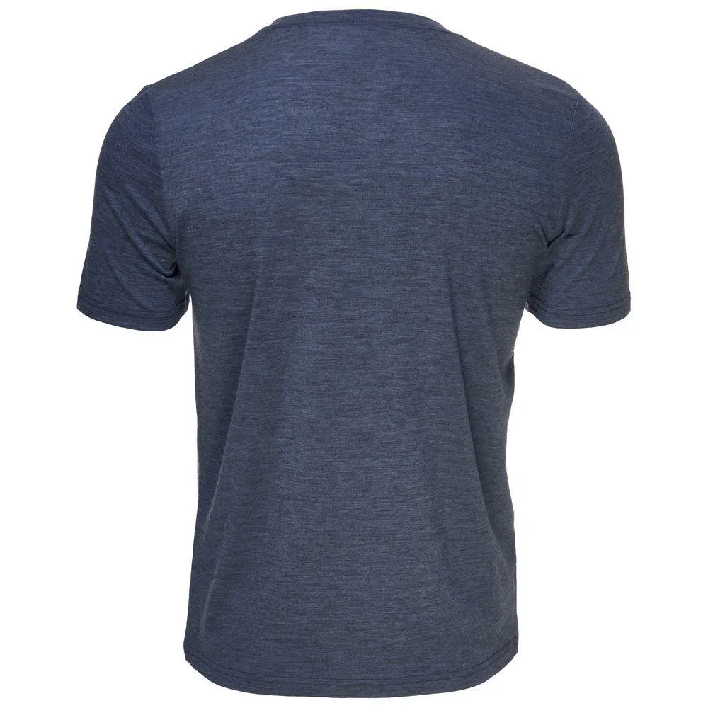 Mens Merino 150 Emblem Tee (Denim)