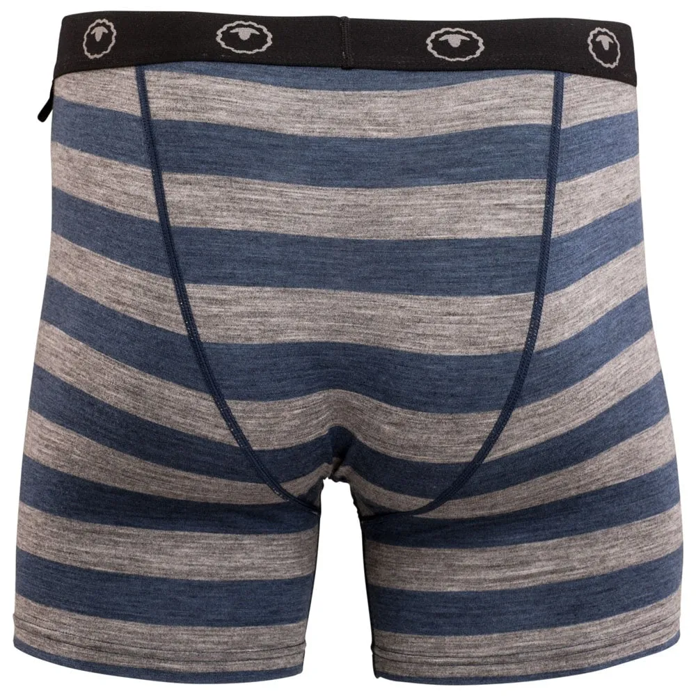 Mens Merino 180 Boxers (Denim/Charcoal)