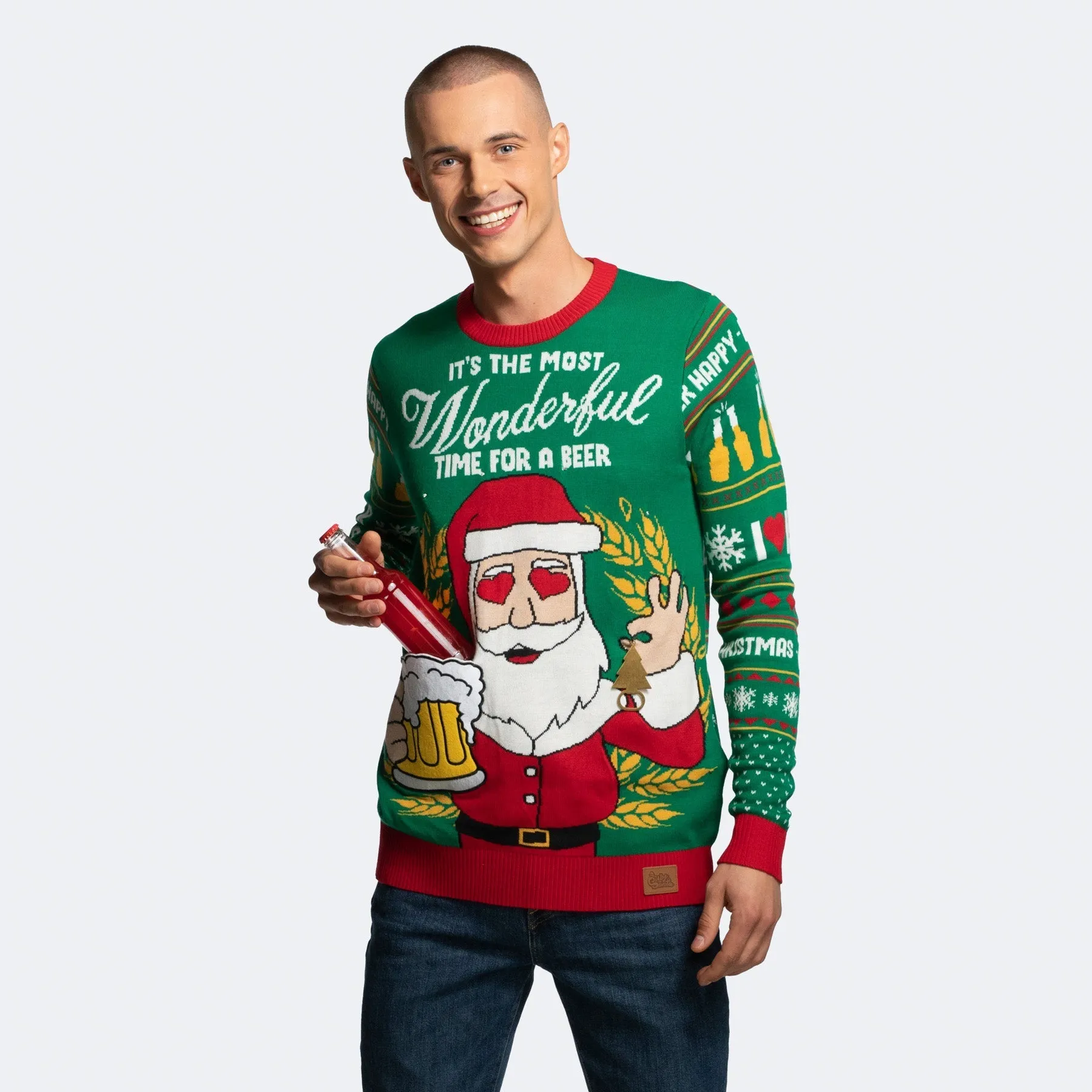 Men’s Most Wonderful Time for a Beer Christmas Jumper