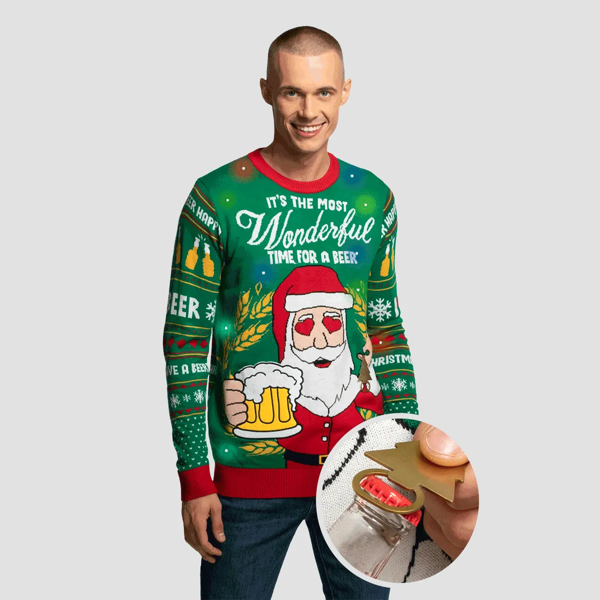 Men’s Most Wonderful Time for a Beer Christmas Jumper