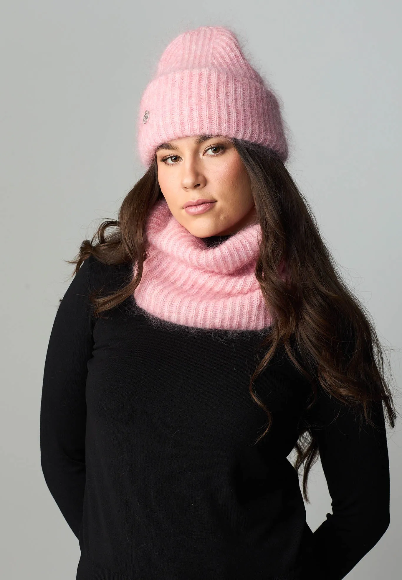 MILO RIBBED TUBE - Pink melange