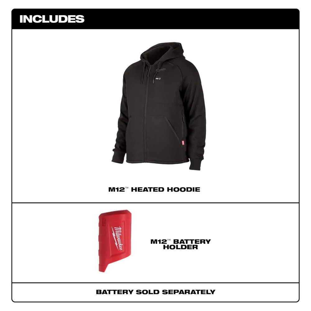 Milwaukee 306B-20 M12 Heated Hoodie Black (Hoodie Only)