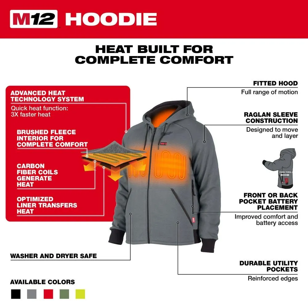 Milwaukee 306G-20 M12 Heated Hoodie Gray (Hoodie Only)