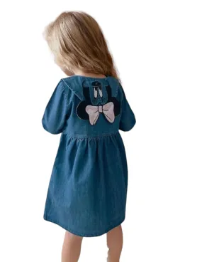 Minnie Mouse Denim Dress - Dark