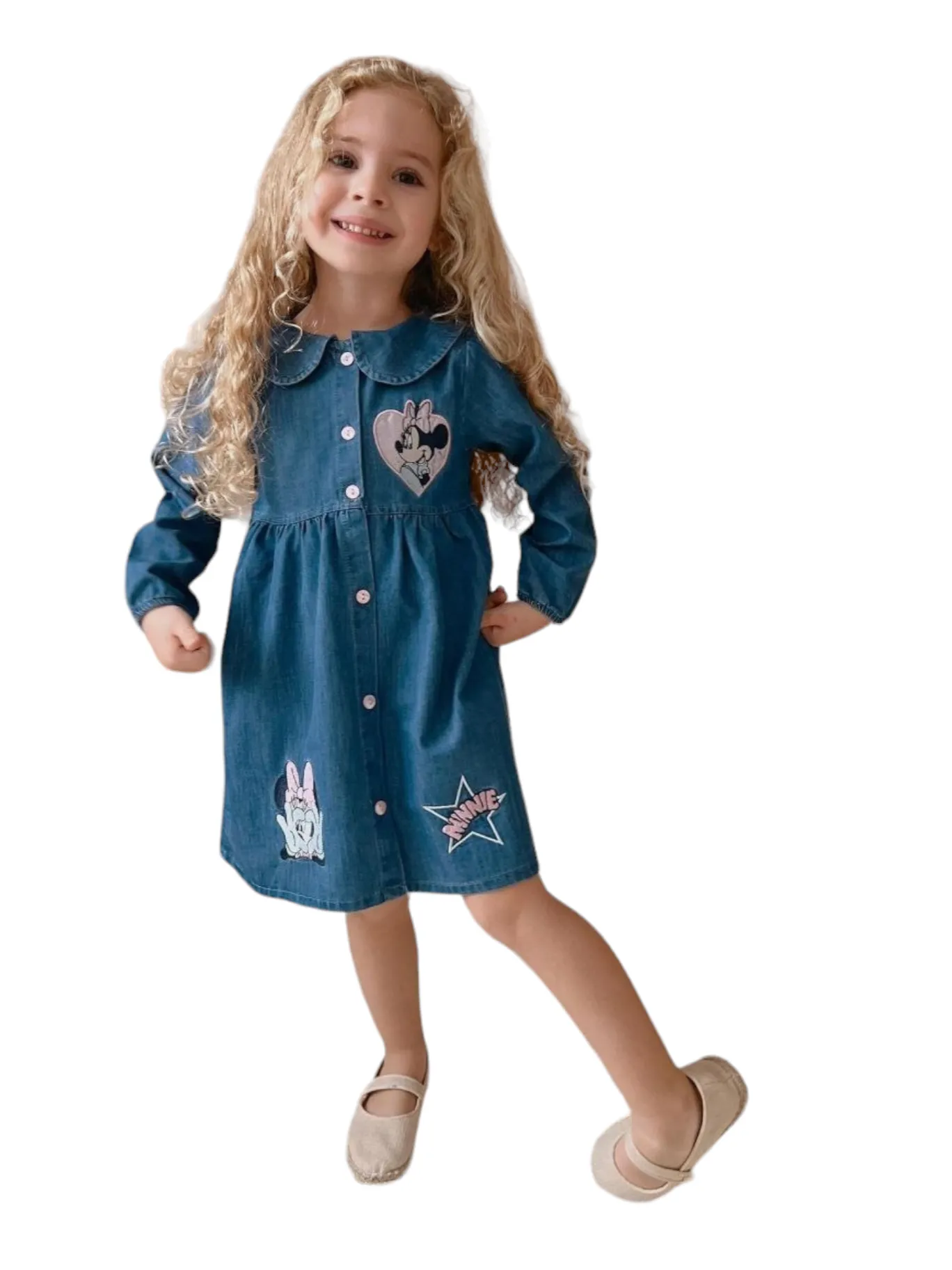 Minnie Mouse Denim Dress - Dark