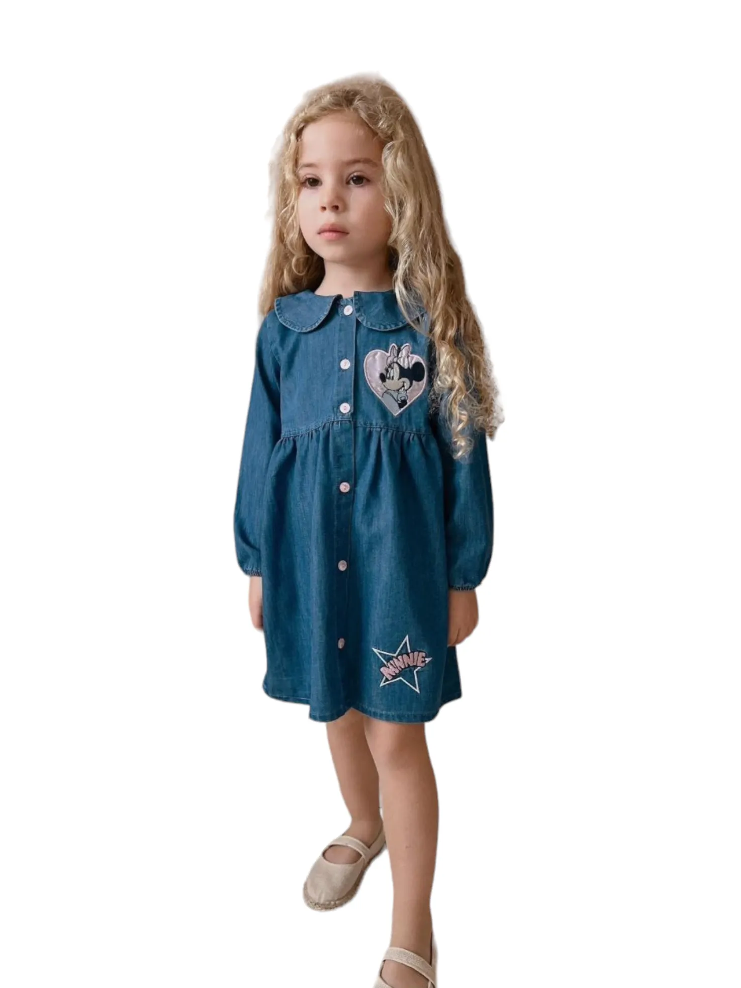 Minnie Mouse Denim Dress - Dark