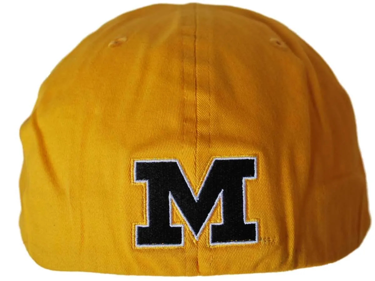 Missouri Tigers Gear for Sports Gold Curved Missouri Flexfit Slouch Hat Cap