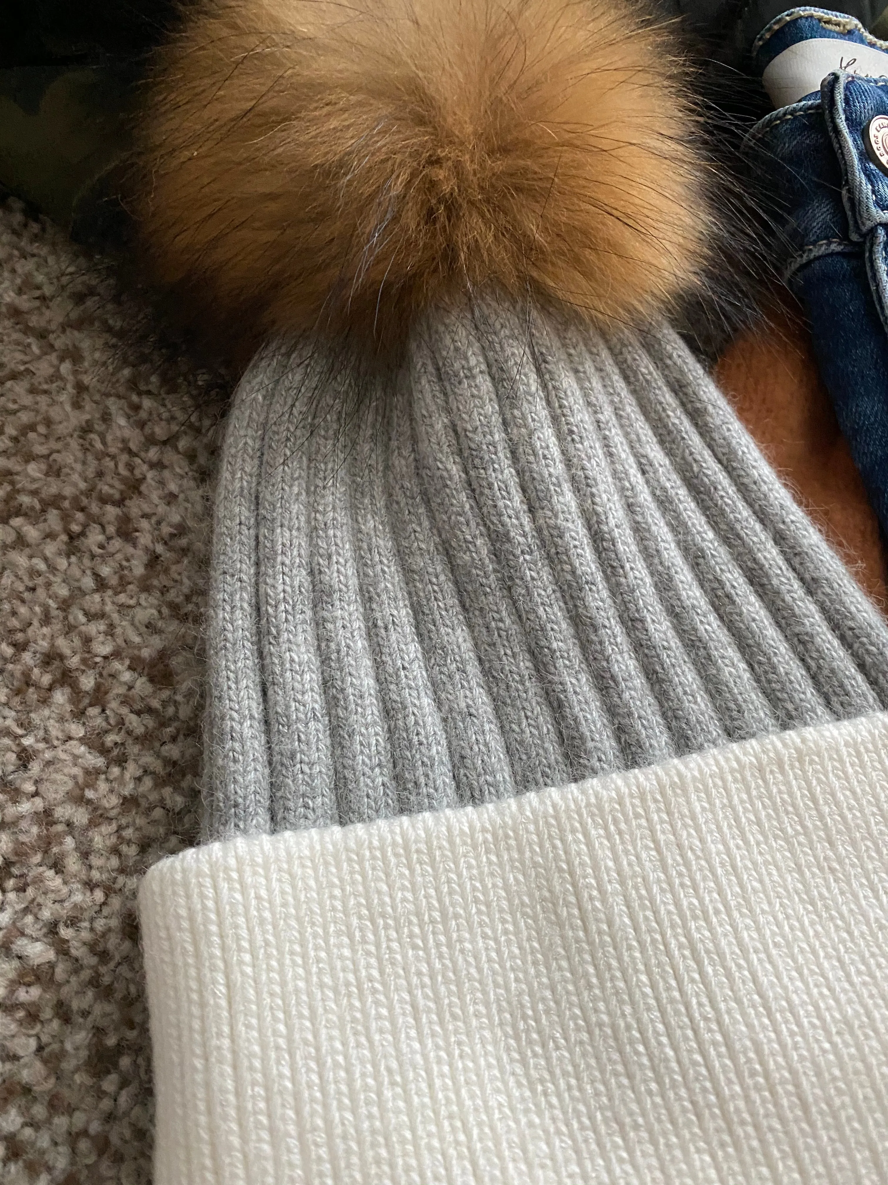 Mohair Pom Beanie