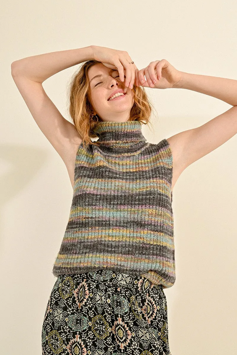 Molly Bracken Sleeveless Knit Top - Multicolour