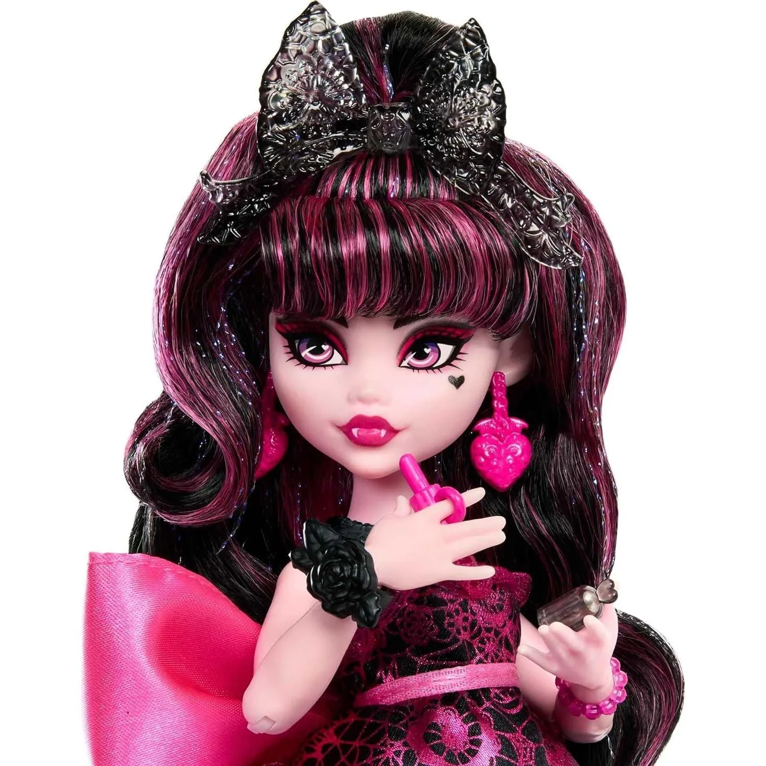 Monster High Doll, Draculaura in Monster Ball Party Dress with Themed Accessories Including Chocolate Fountain