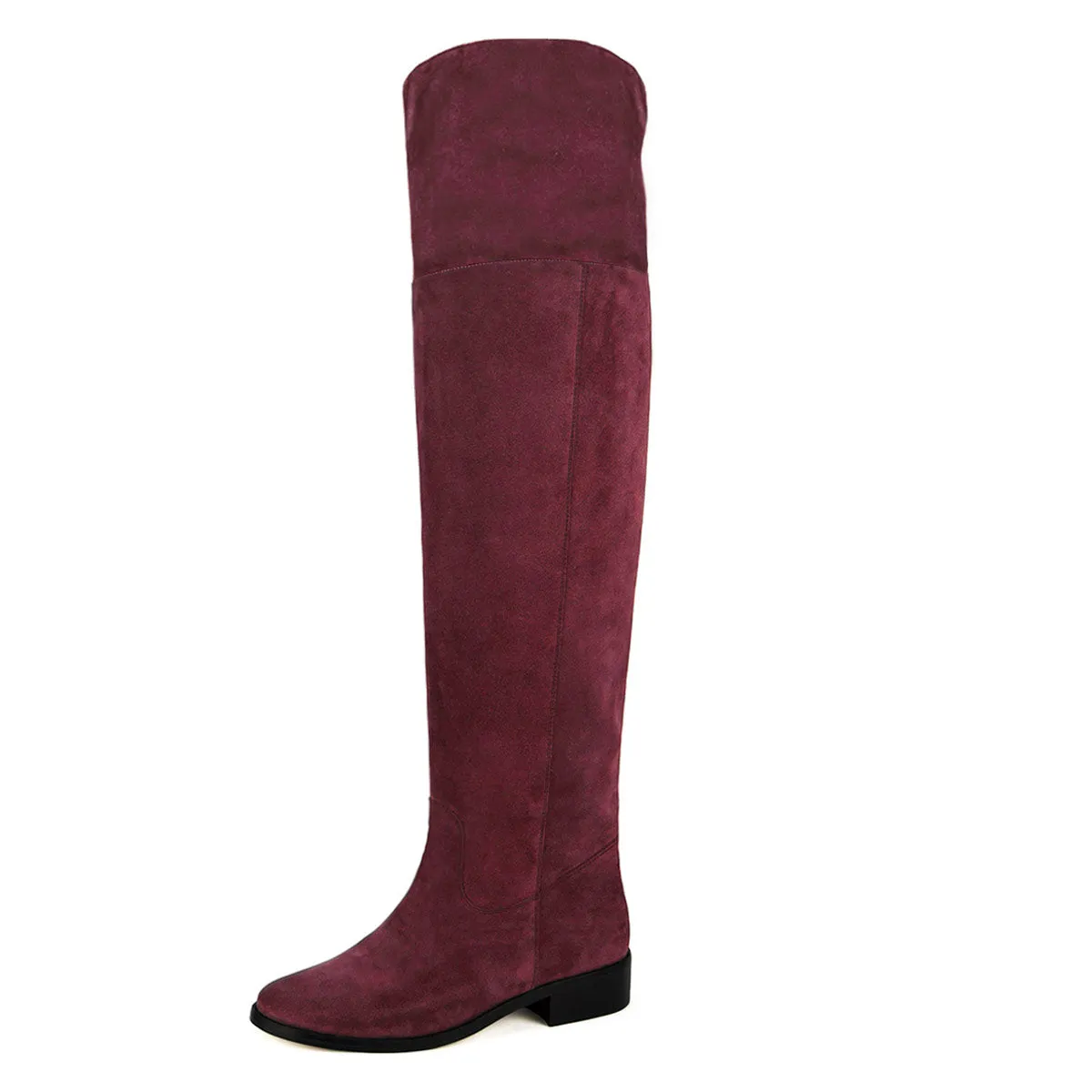 Mora suede, burgundy