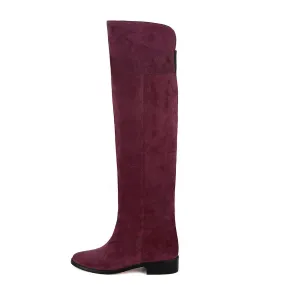 Mora suede, burgundy