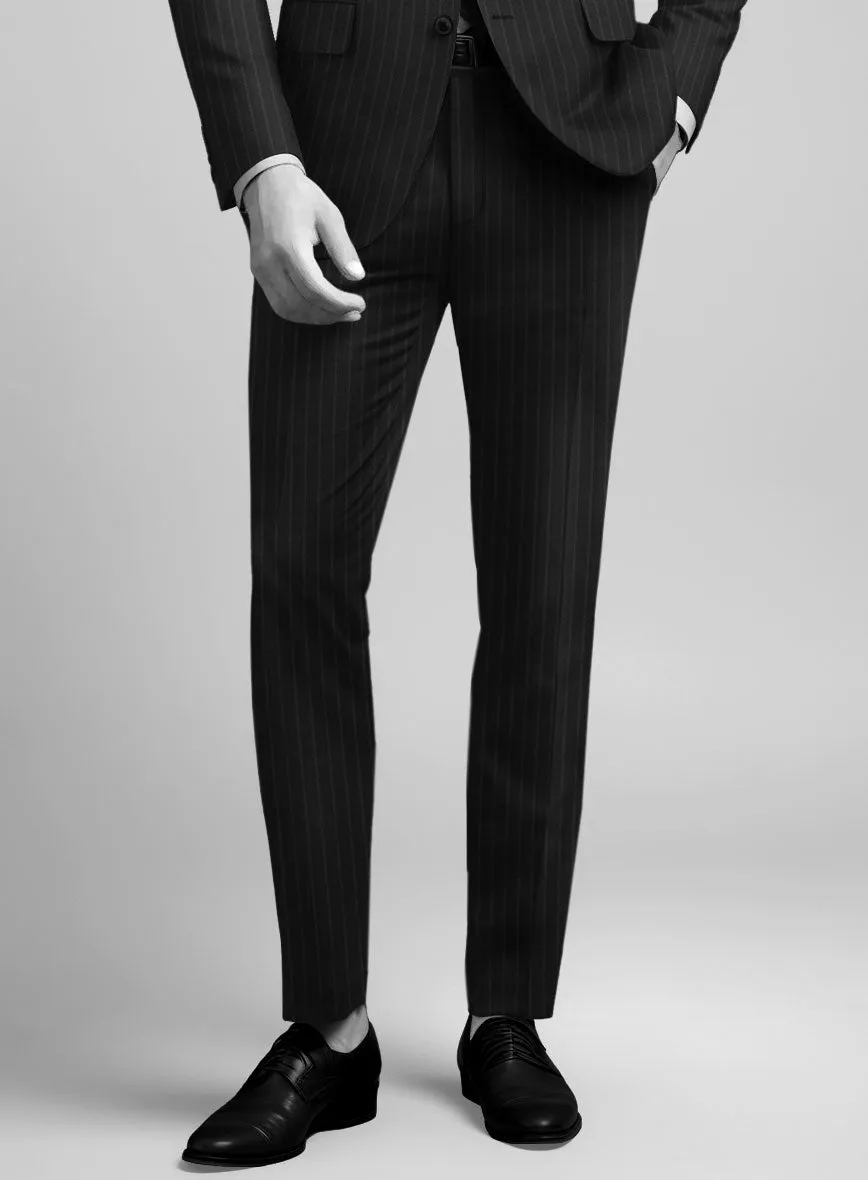 Napolean Windsor Black Stripe Wool Pants