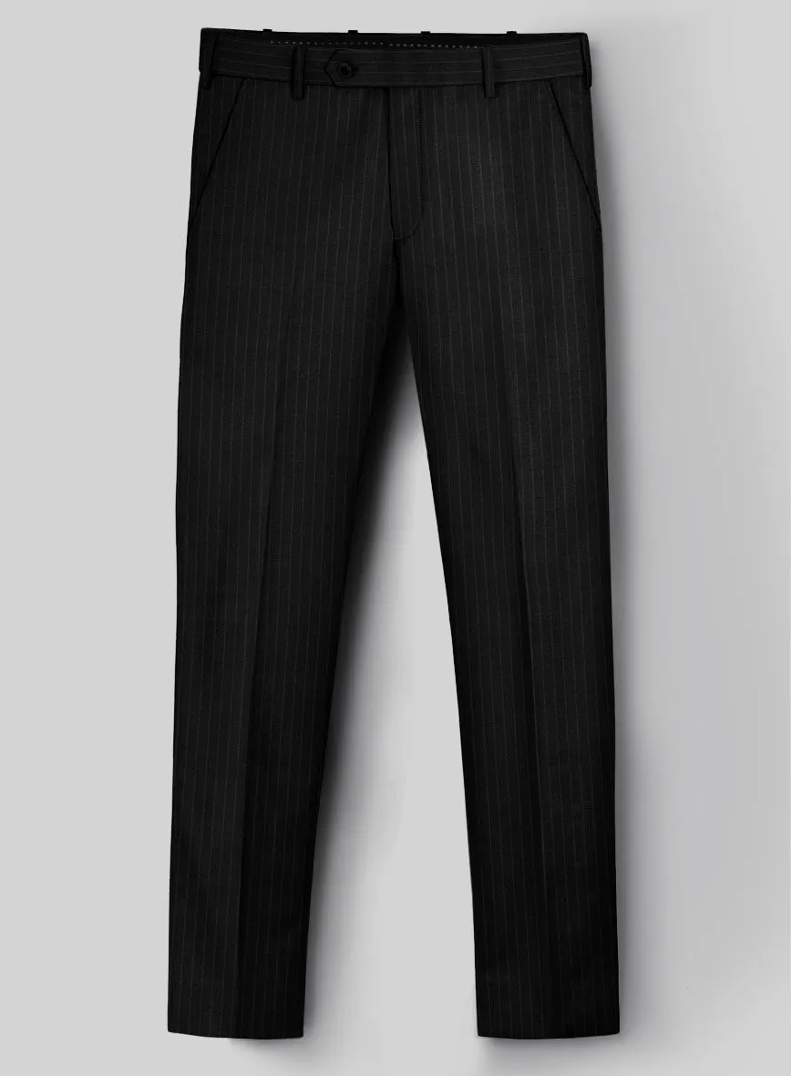 Napolean Windsor Black Stripe Wool Pants