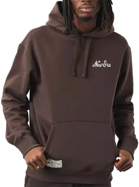 New Era Mens Oversized Hoodie Brown