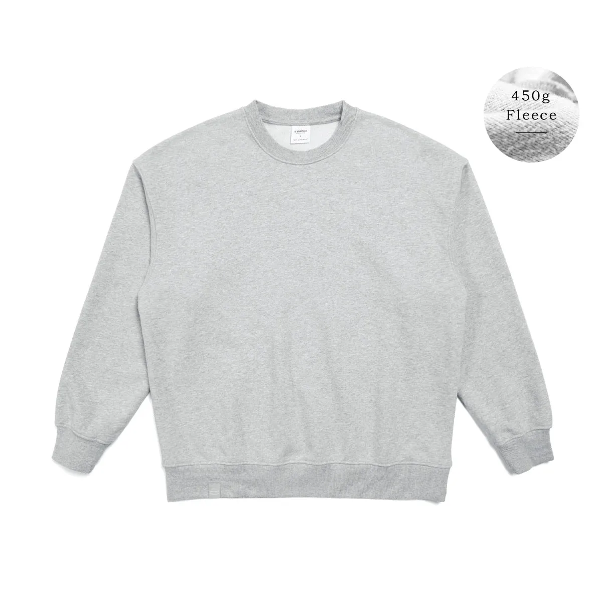 Oversize Men's Sweatshirts with Carbonized Compact Spinning Fabric