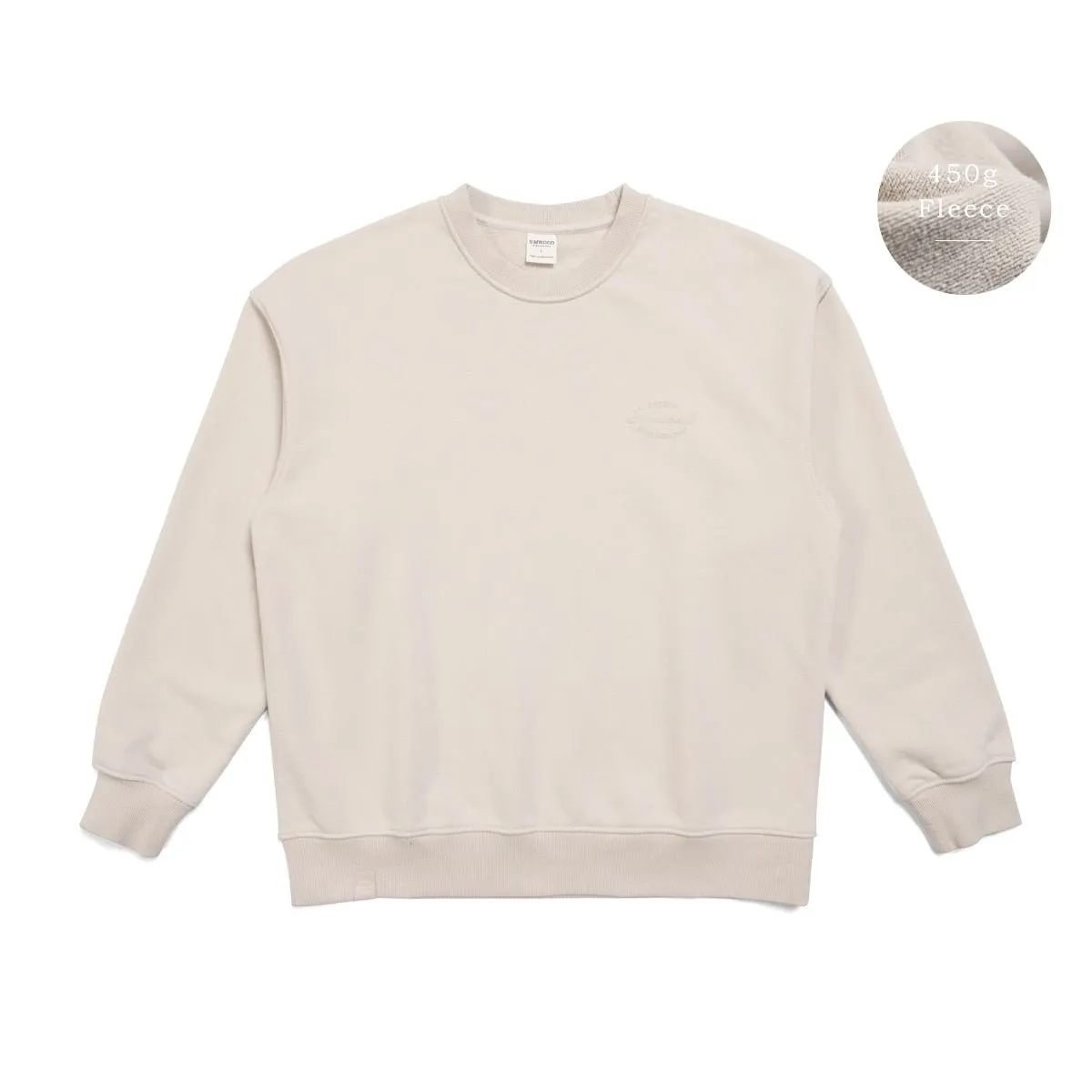 Oversize Men's Sweatshirts with Carbonized Compact Spinning Fabric