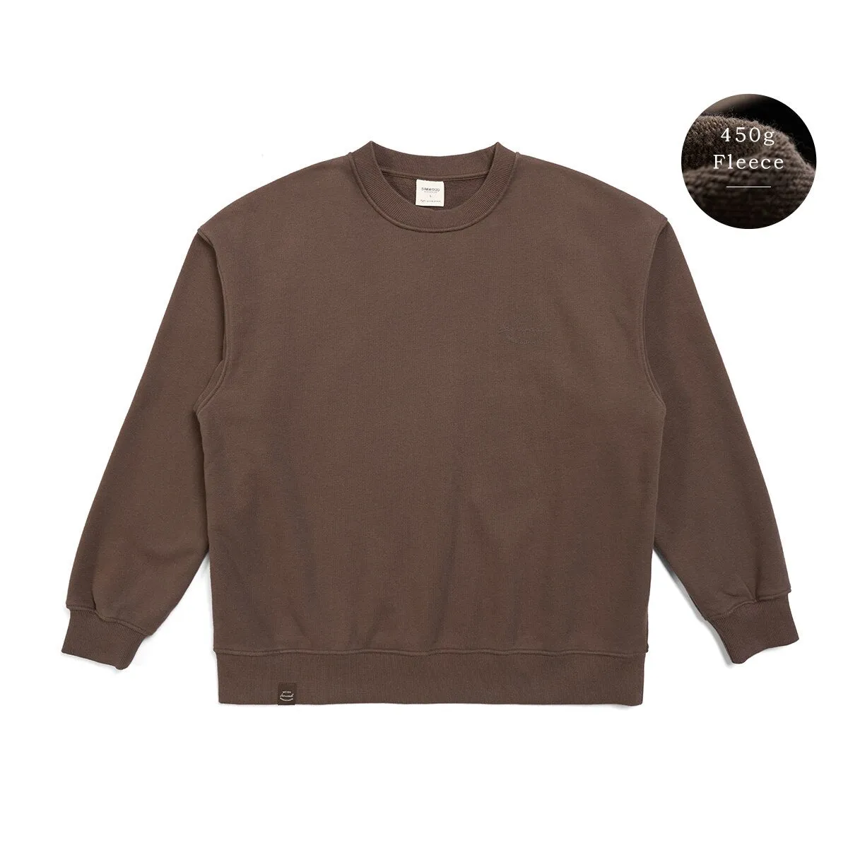 Oversize Men's Sweatshirts with Carbonized Compact Spinning Fabric