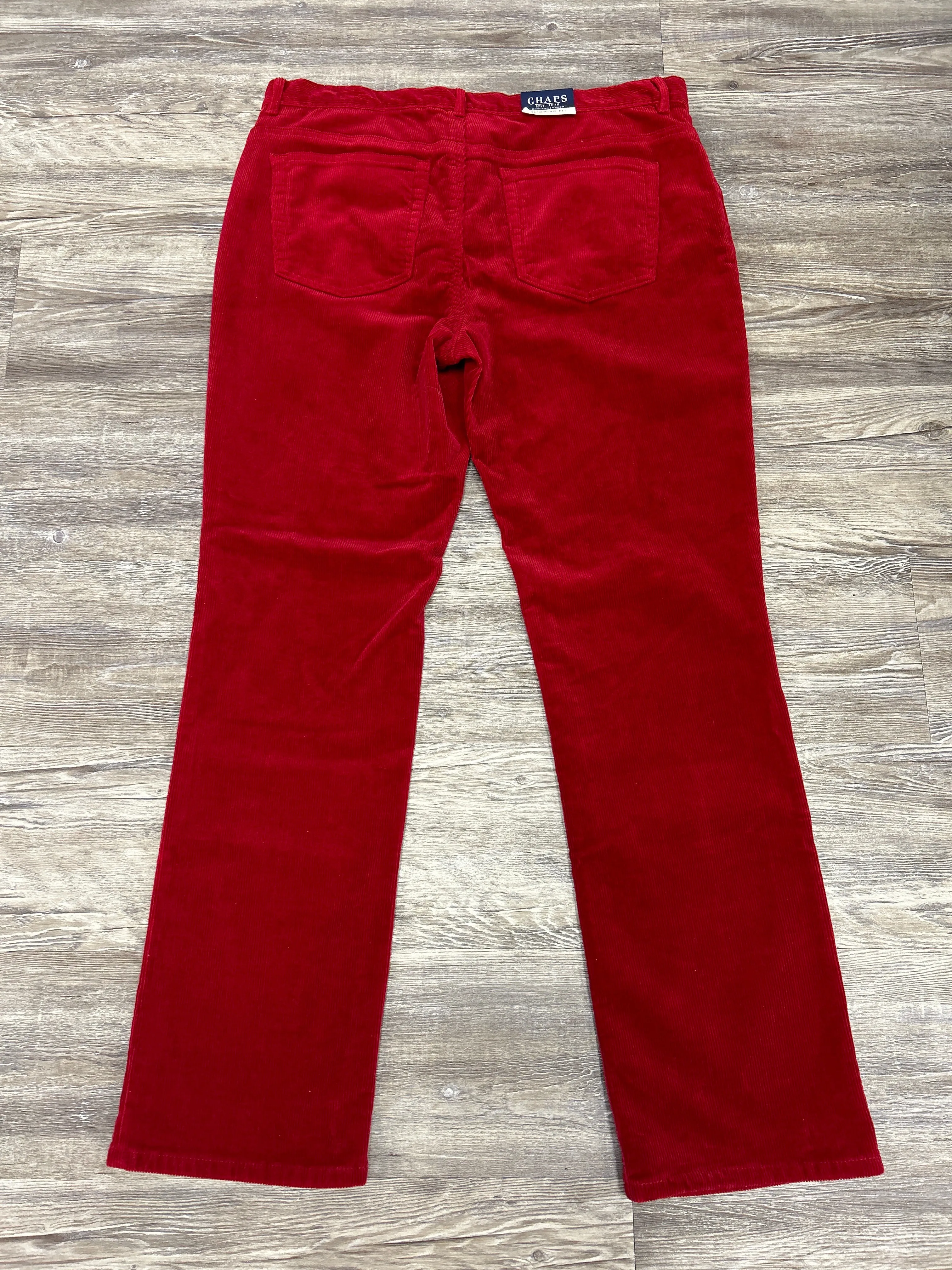 Pants Corduroy By Chaps In Red, Size: 14