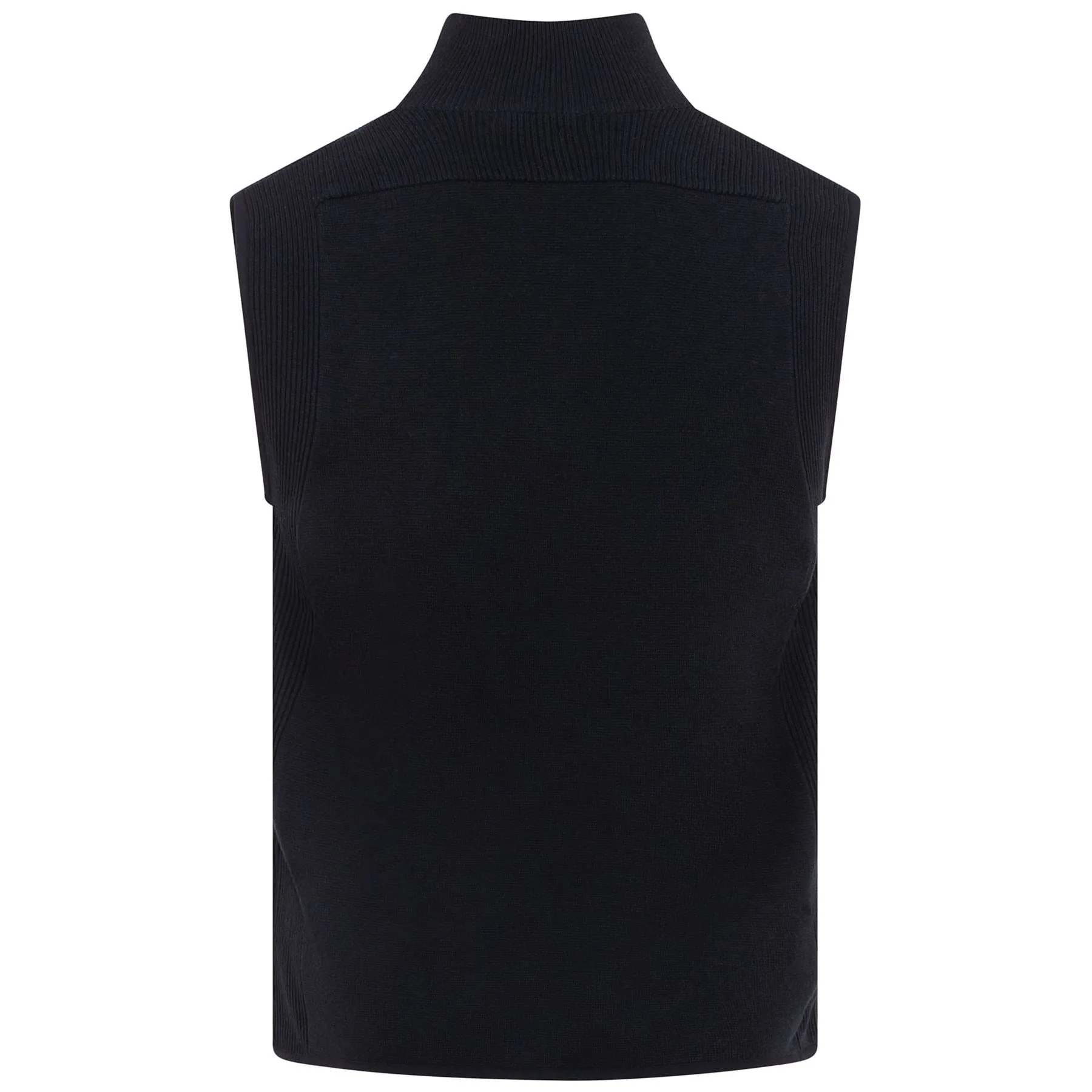 Patch Merino-Poly Vest Black - AW22