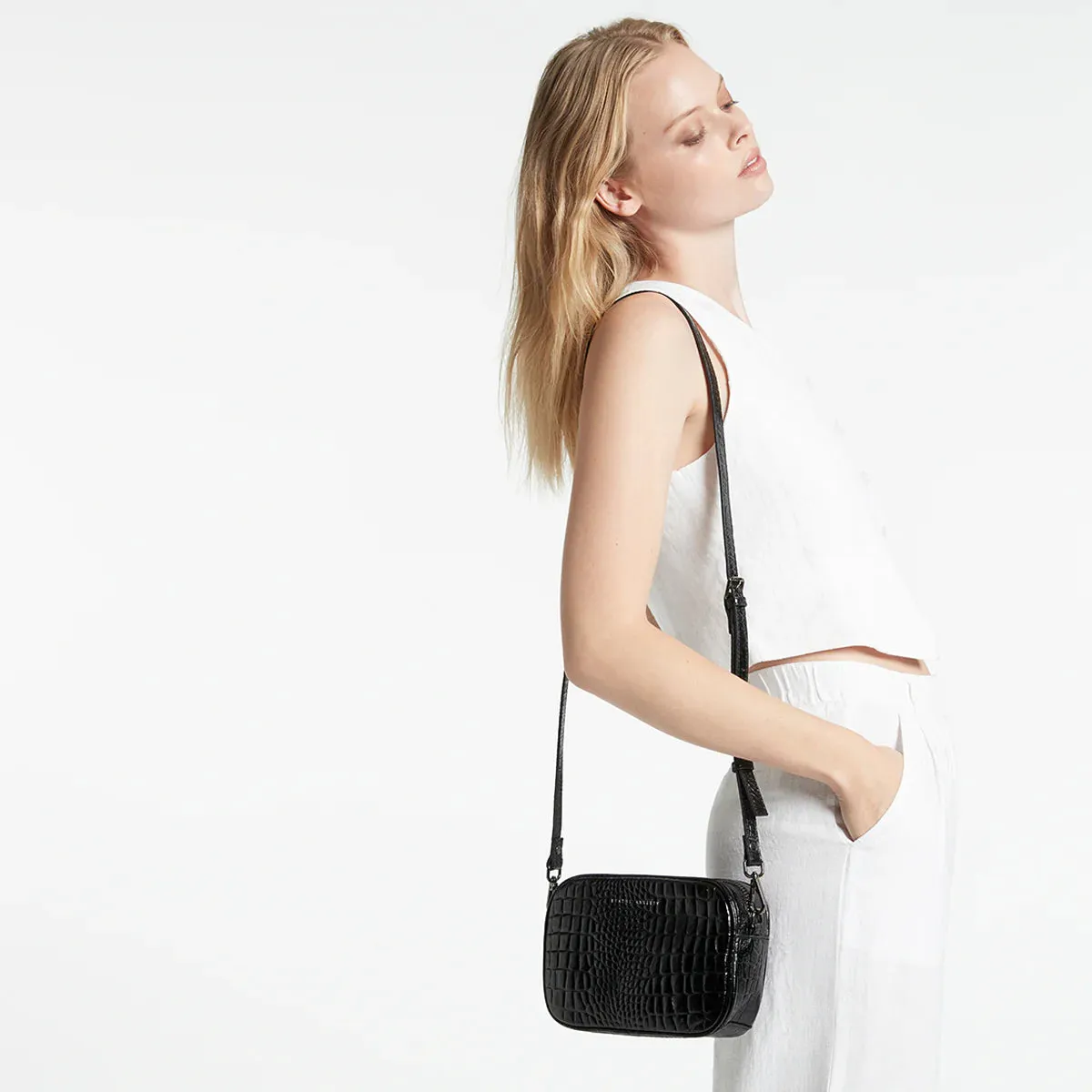 PLUNDER BAG (Black Croc)