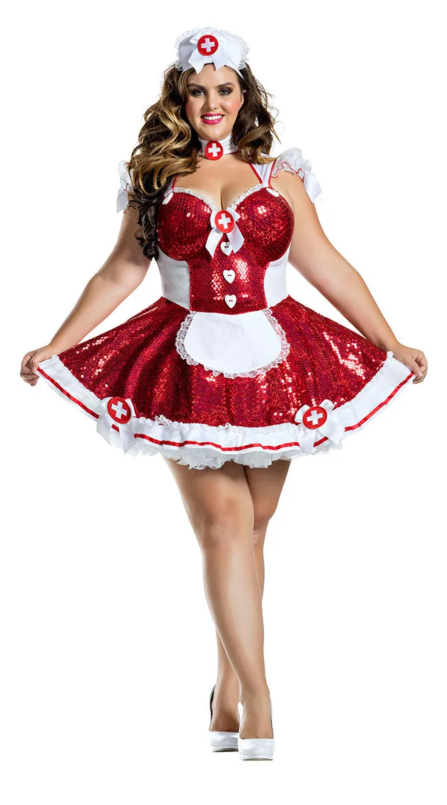 Plus Size Glam Nurse Costume