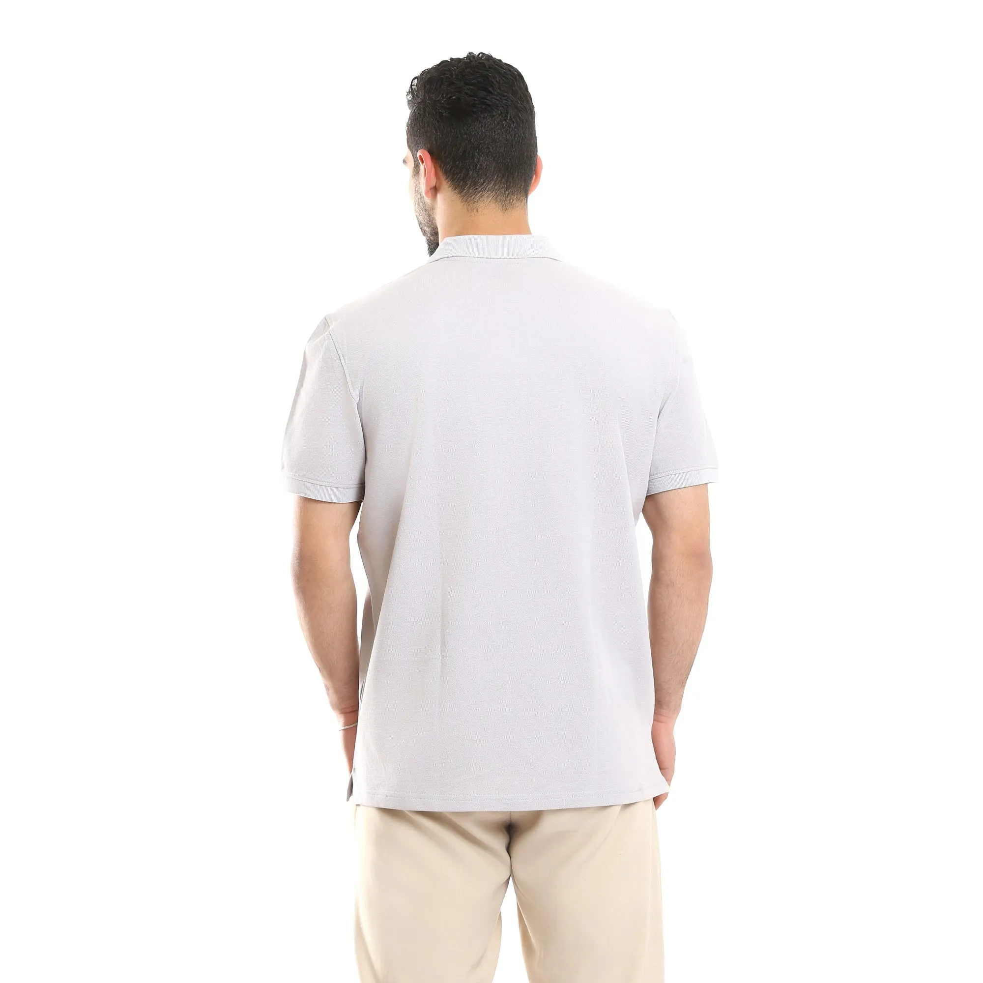 Polo T-Shirt For Men - Comfortable & Basic - Grey