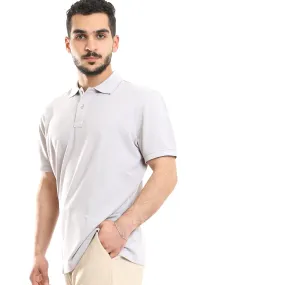 Polo T-Shirt For Men - Comfortable & Basic - Grey