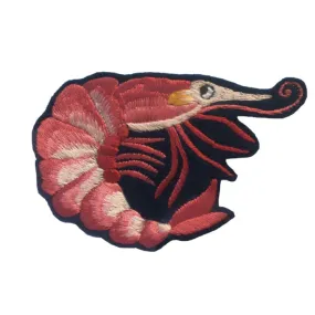 Prawn Embroidered Patch